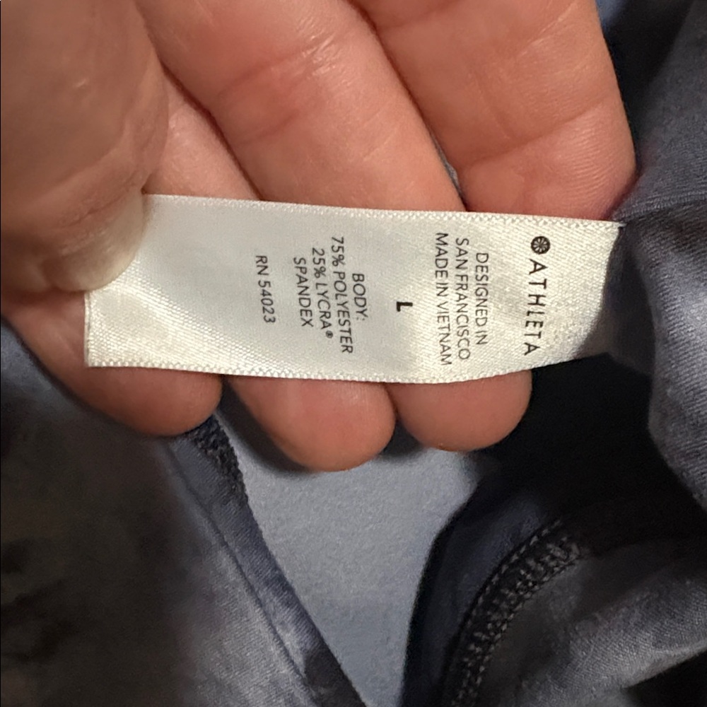Athleta Salutation Printed Jogger tie-dye style,Calypso Navy Large - Picture 6 of 8